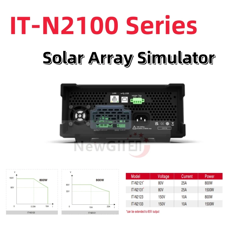 ITECH IT-N2121 IT-N2131 IT-N2133 IT-N2123 Programmable DC Power Supply , Solar Array Simulator