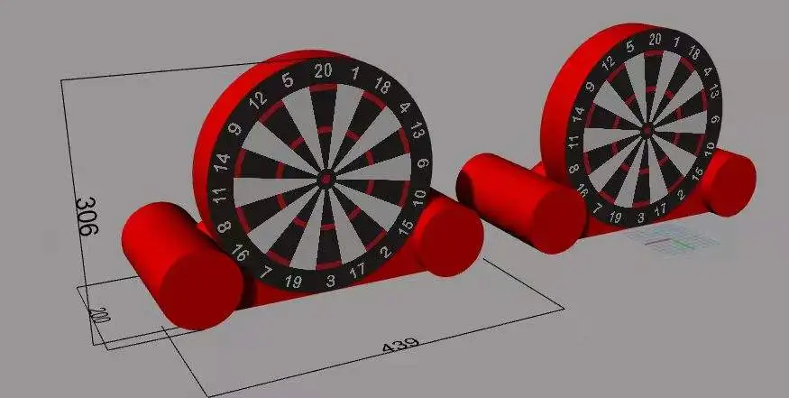 لوح رمي السهام التفاعلي لكرة القدم، لوح رمي السهام قابل للنفخ للبيع #6