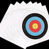10pcs Profession Archery Targets Paper Face Bow Arrow Gauge Shooting Target Paper Traditional Shooting Accessories