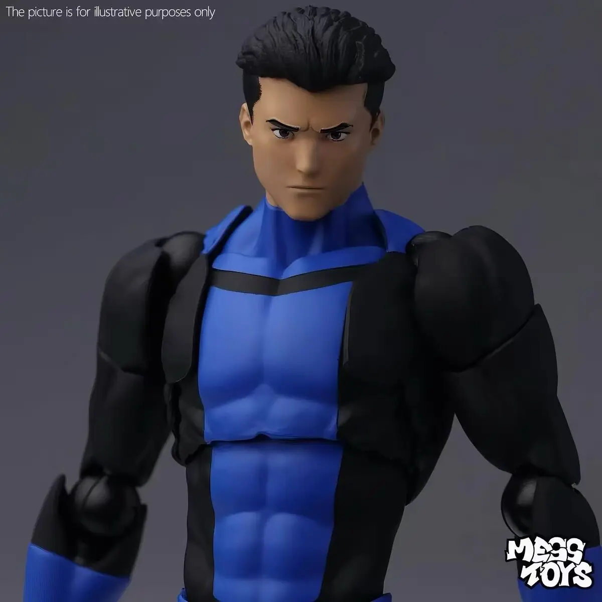 Mess Toys Invincible Action Figure Mark Grayson Classic First Suit Blue-Black New Suit Toys Collectibles For Hobby Halloween