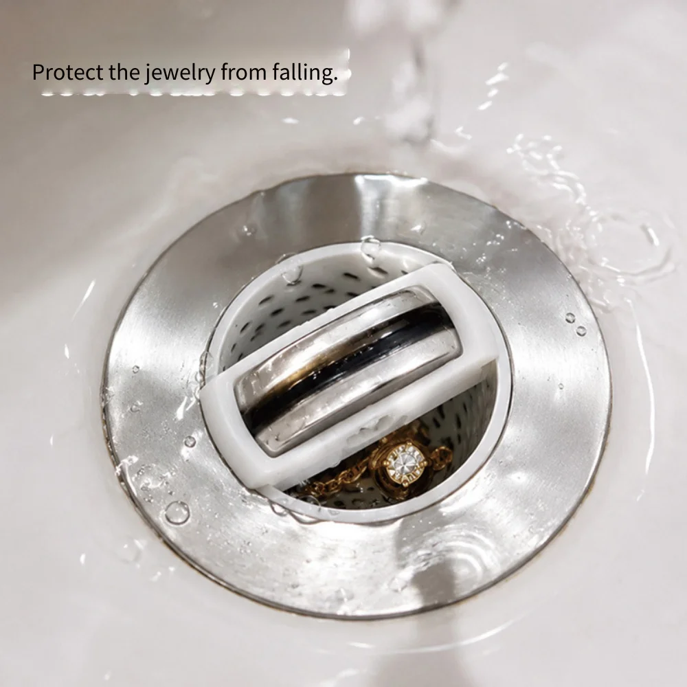 Bathroom Sink Drain Hair Catcher Kitchen Sink Strainer Mesh Filter Screen Multifunctional Anti-Clog Sewer Outfall Filter for Was