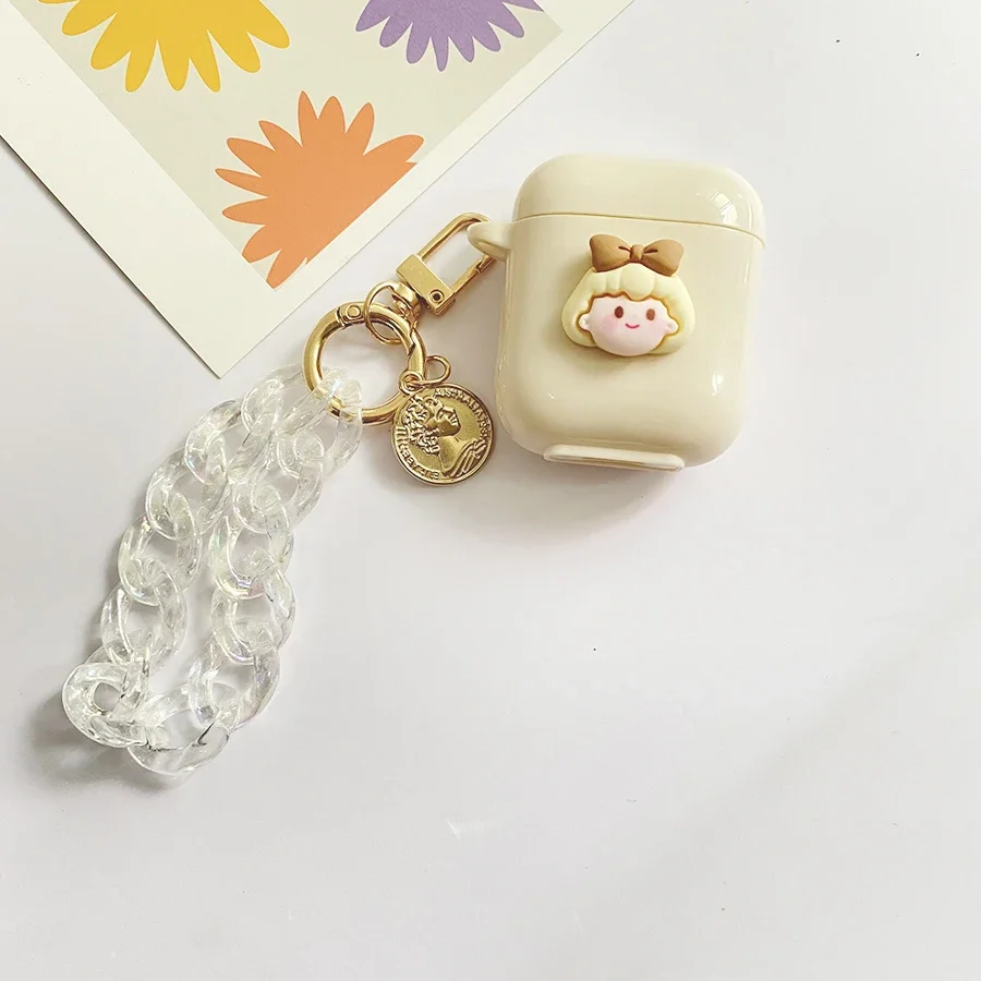 Чехол для AirPods 3, чехол для AirPods Pro 3, 2, 1, чехол с милым медведем, корейский жемчужный чехол для наушников airpods3, защитный чехол для телефона airpod 2