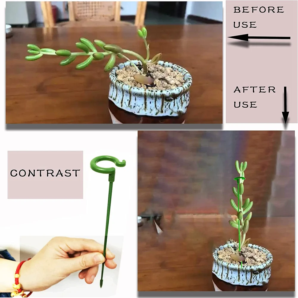 

A64Z 30 Pack Flower Shaped Support Rod Garden Single Stemmed Plant Support Plant Stakes, Plant Prop, Plant Sticks