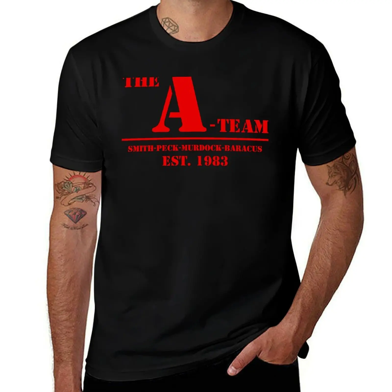 

The A-Team (Red Version) T-Shirt anime figures vintage t shirts cotton graphic tees for a boy mens graphic t-shirts pack