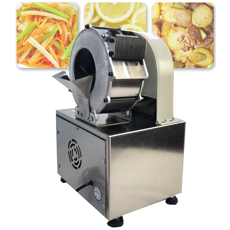 110V 220V Stainless Steel Vegetable Cutter Machine Vegetable Fruit Slicer Shredding Machine