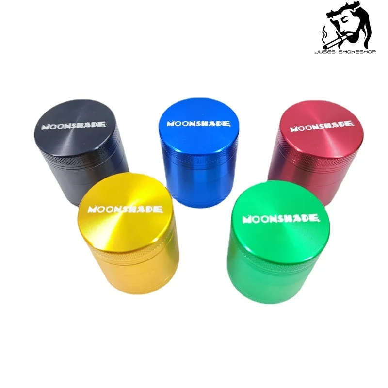 MOONSHADE Manual Grass Smoke Grinder Aluminum Alloy Spice Herbal Crusher 4 Layers 40mm Tobacco Grinders for Smoking Accessories