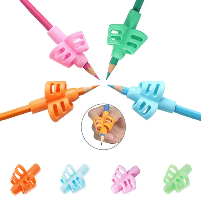 Kindergarten Anfänger Stift halter 3 Sätze Schreib training Korrektur werkzeug Stift griff Grundschüler Halterung Set Geschenk