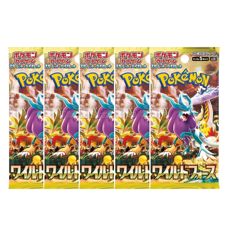 Original Pokemon Card PTCG Japanese Edition Series SV5K Wild Force Anime Game Trading Cards Children Gift Genuine Board Game Toy