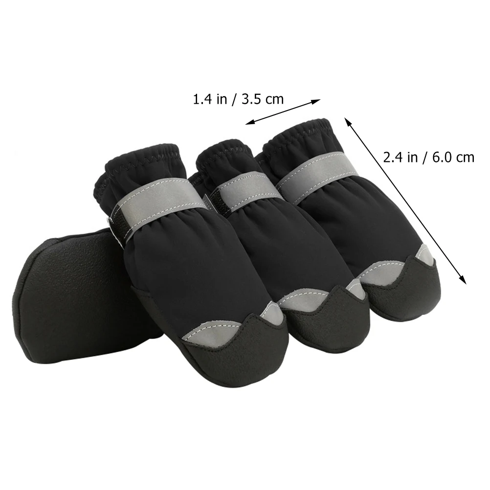 

Waterproof and Non-slip Dog Snow Boots Shoes for Dogs Adjustable Small Nonslip Nylon Rain Puppy