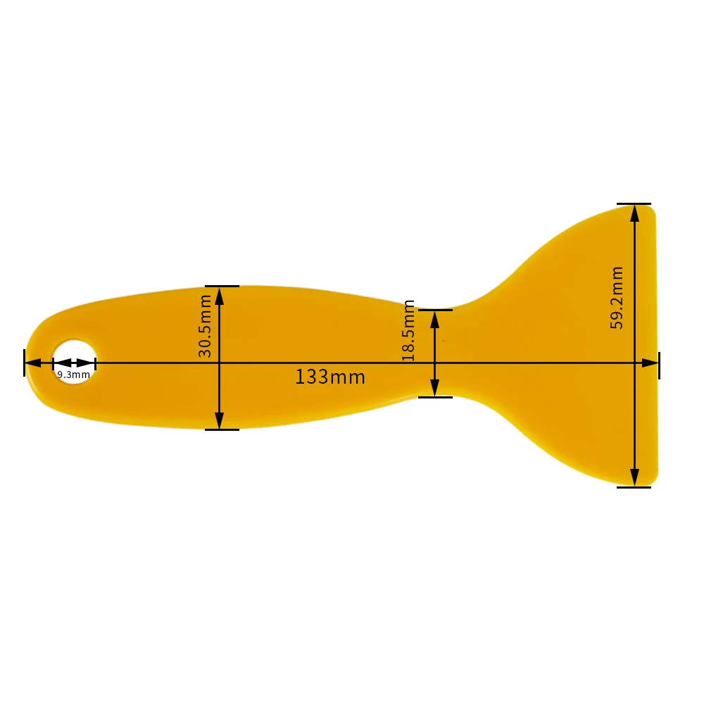 4PC Shovel Spatula 3D Resin Models Removal Tool Plastic Yellow Blade for Cleaning SLA 3D Printer Platform