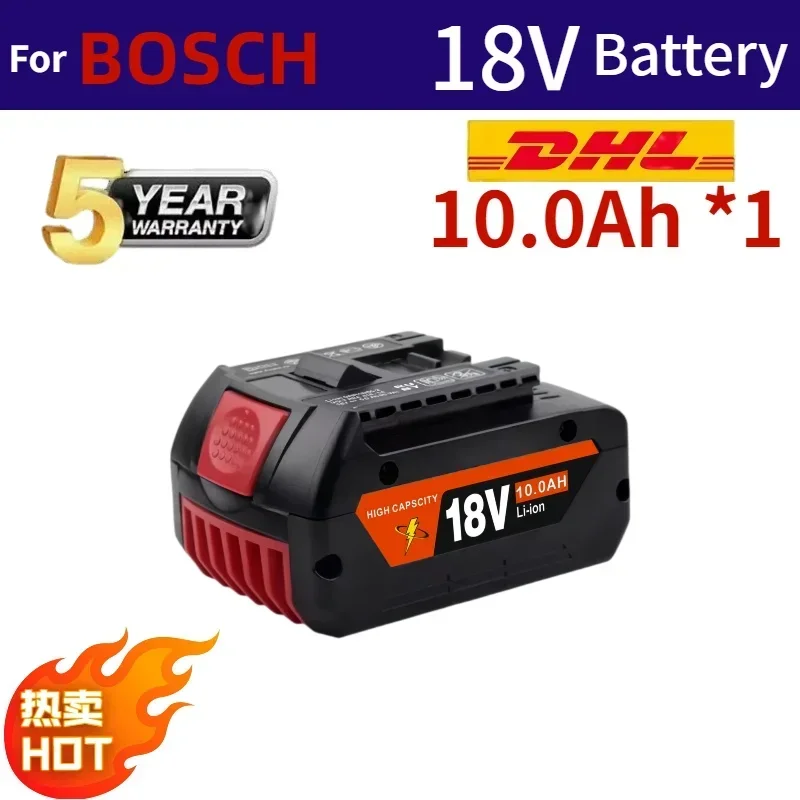 ⚡ ⚡ NEW18V 10Ah Li-Ion Oplaadbare Batterij Draagbare Backup Power Tool Batterij voor Bosch 12000 mah met Indicatielampje BAT609 ? ?