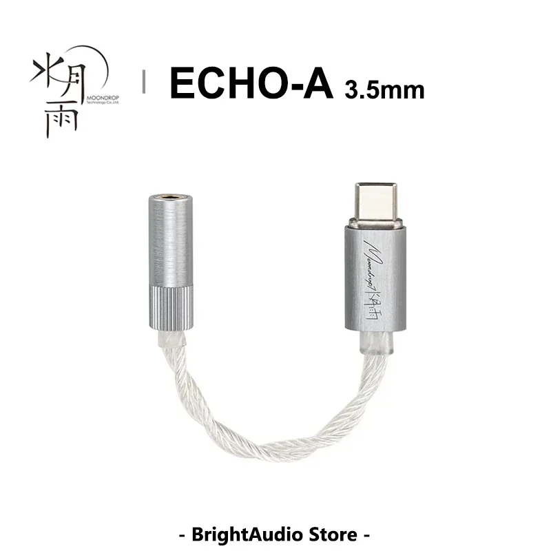 MOONDROP ECHO-A USB-C to 3.5mm High-Resolution UDB DAC AMP Headphone Amplifier Portable Decoder