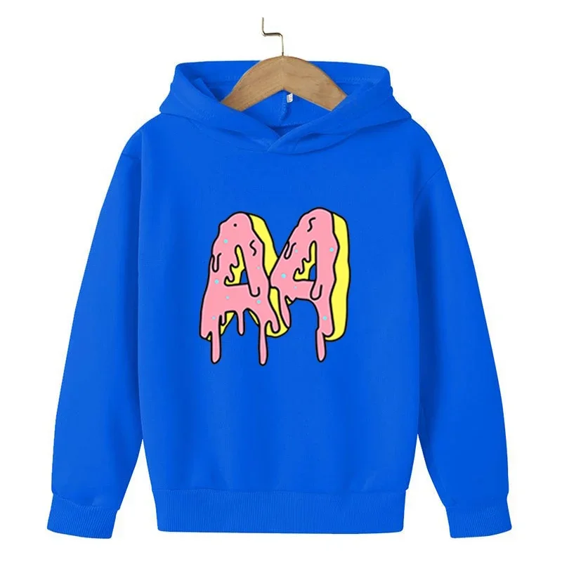 2022Summer A4 Merch Child Hoodie Pants Suit Boy Girl Sweatshirt Tops Quality Kids Baby Clothing Print A4 Donuts Sleeve Length