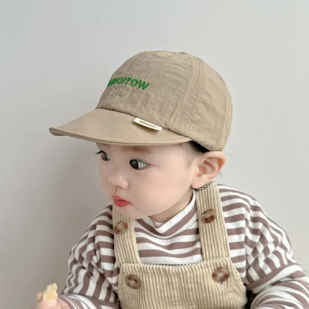 

New Summer Letter Baseball Cap Quick-drying Soft Baby Peaked Hat Thin Breathable Children Visors Cap Toddler