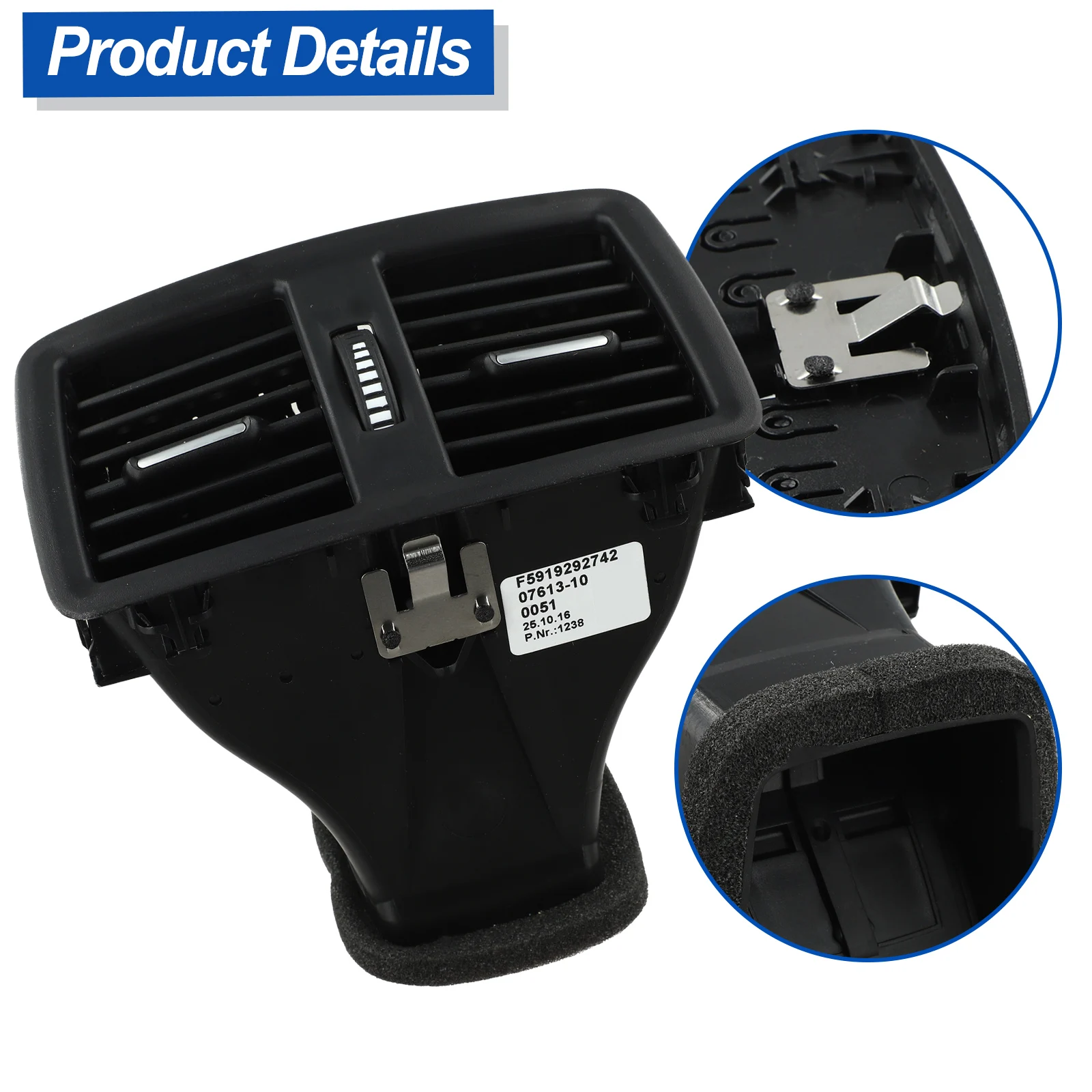 

Rear Air Outlet Vent Grille Frame Assembly for BMW 1 Series X1 X2 F48 F49 F39 Perfect Match Better Airflow to Radiator