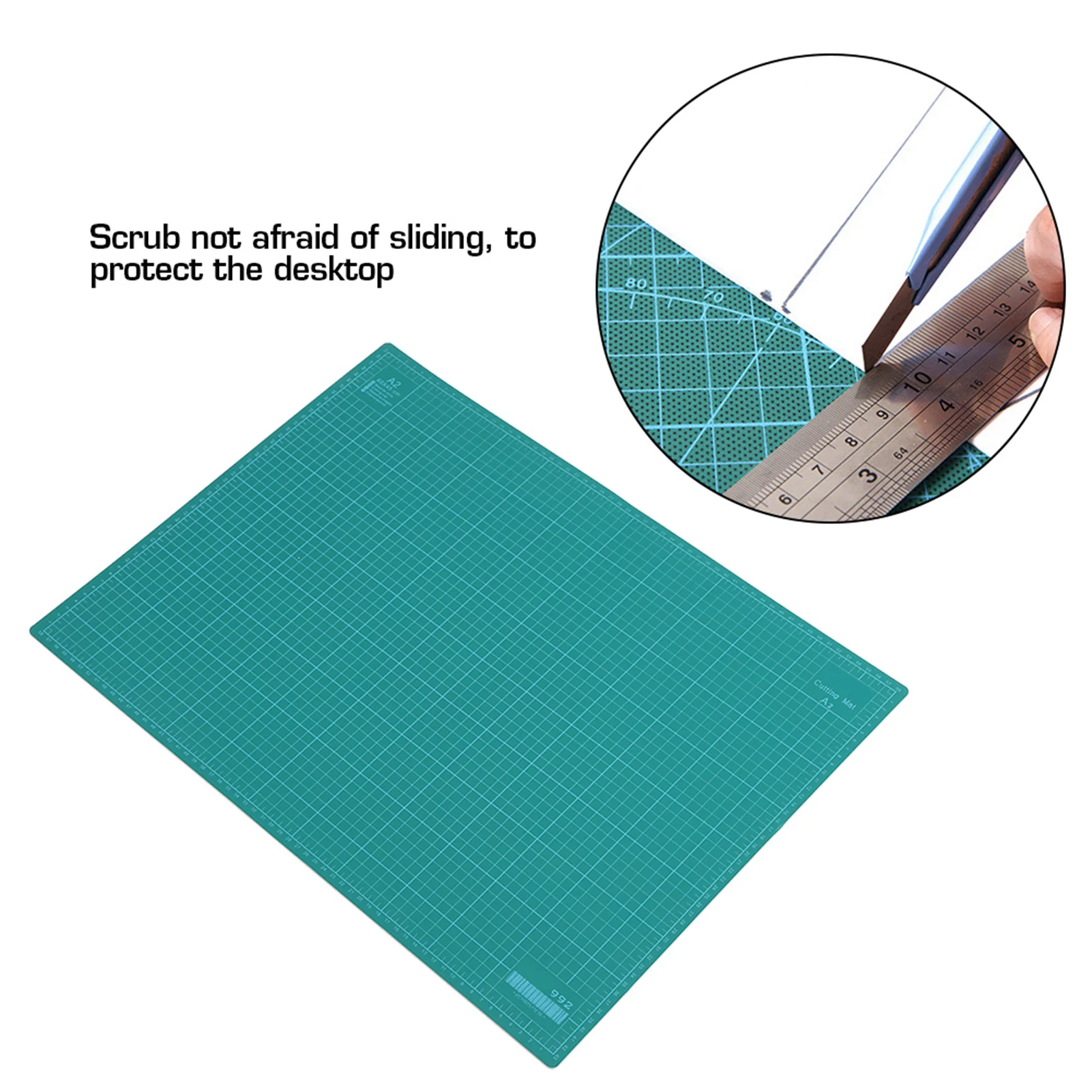A2  5 Ply PVC Cutting Mat Cut Pad Board Self Healing Handmade DIY Carving Tool Green Self Healing Cutting Board