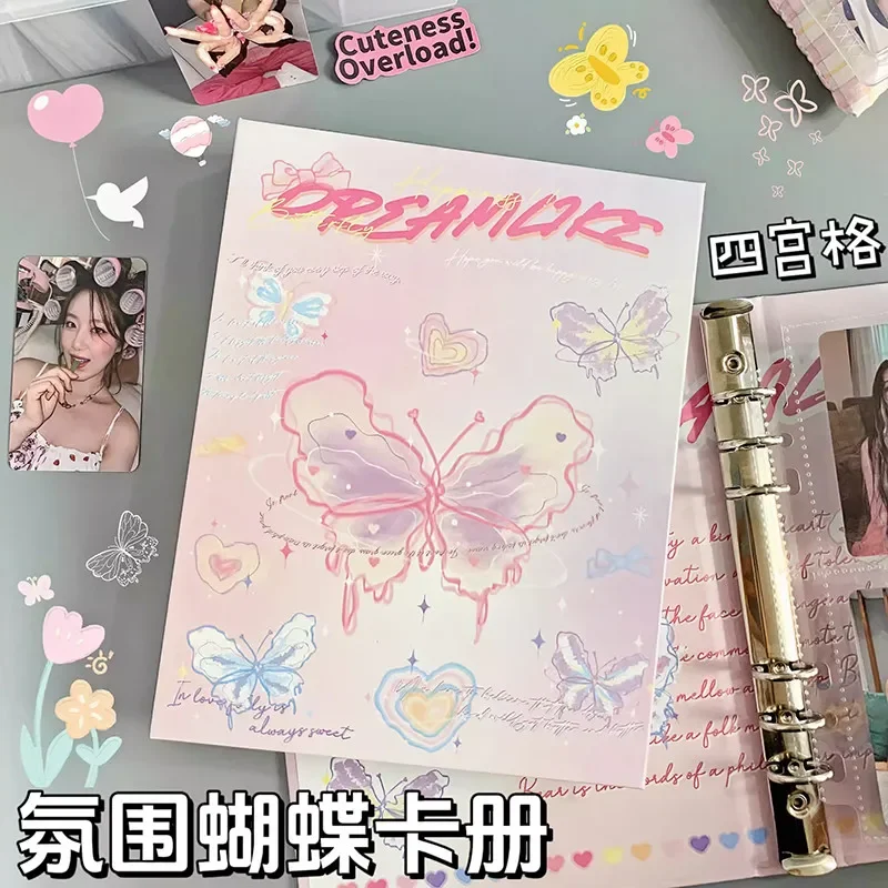 A5 Photocard Holder Kpop Idol Photo Album Photo Card Binder Butterfly Photocards Album for Photographs Collect Book 포토카드 바인더