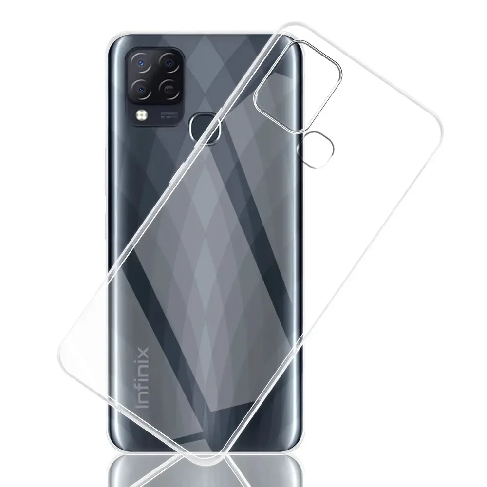 For Infinix Hot 10T /Hot 10S Case Clear Silicone Soft Phone Case or Infinix Hot 10S NFC Coque Infinix Hot 10 Lite /10 Play Funda