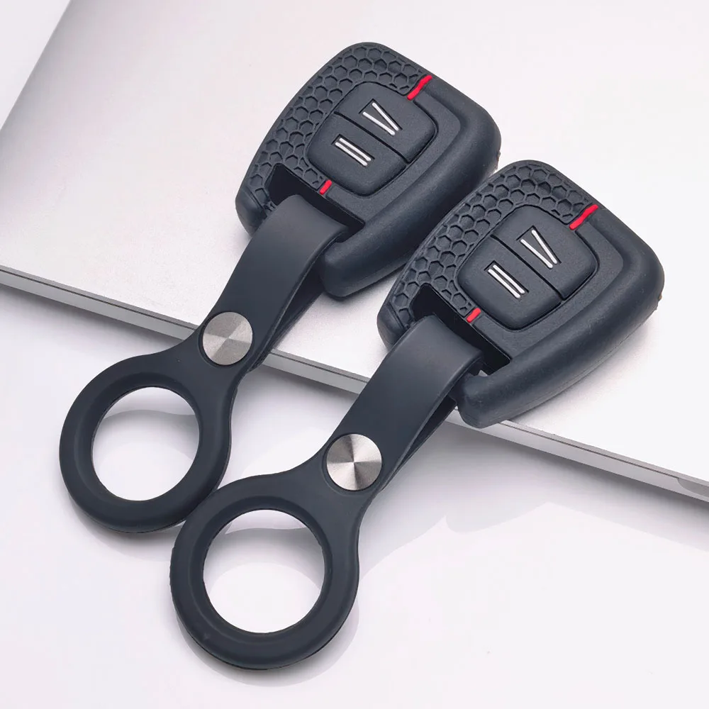 Key Cover for Opel Corsa Astra Adam Cascada Insignia Karl with Keychain Anti-Scratch Shockproof Soft Grip Button Friendly