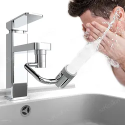 1pcs 1080 °Swivel Faucet Aerator Mixer Tap Extender Adapter Attachment Water Nozzle Adjustable Kitchen Sink For Home Accessory
