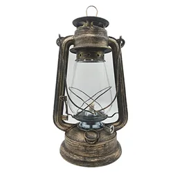 31cm retro camping light horse lamp Mediterranean style retro decorative lamp camping lamp hanging lamp bronze color