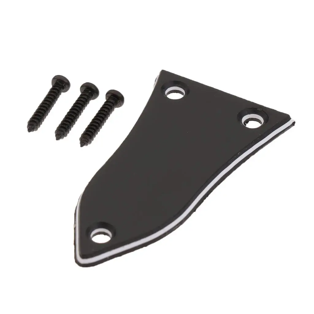 Replacement Guitar Truss Rod Cover Plate 3 Hole Type Black for Epiphone Guitar DIY Upgrade Part