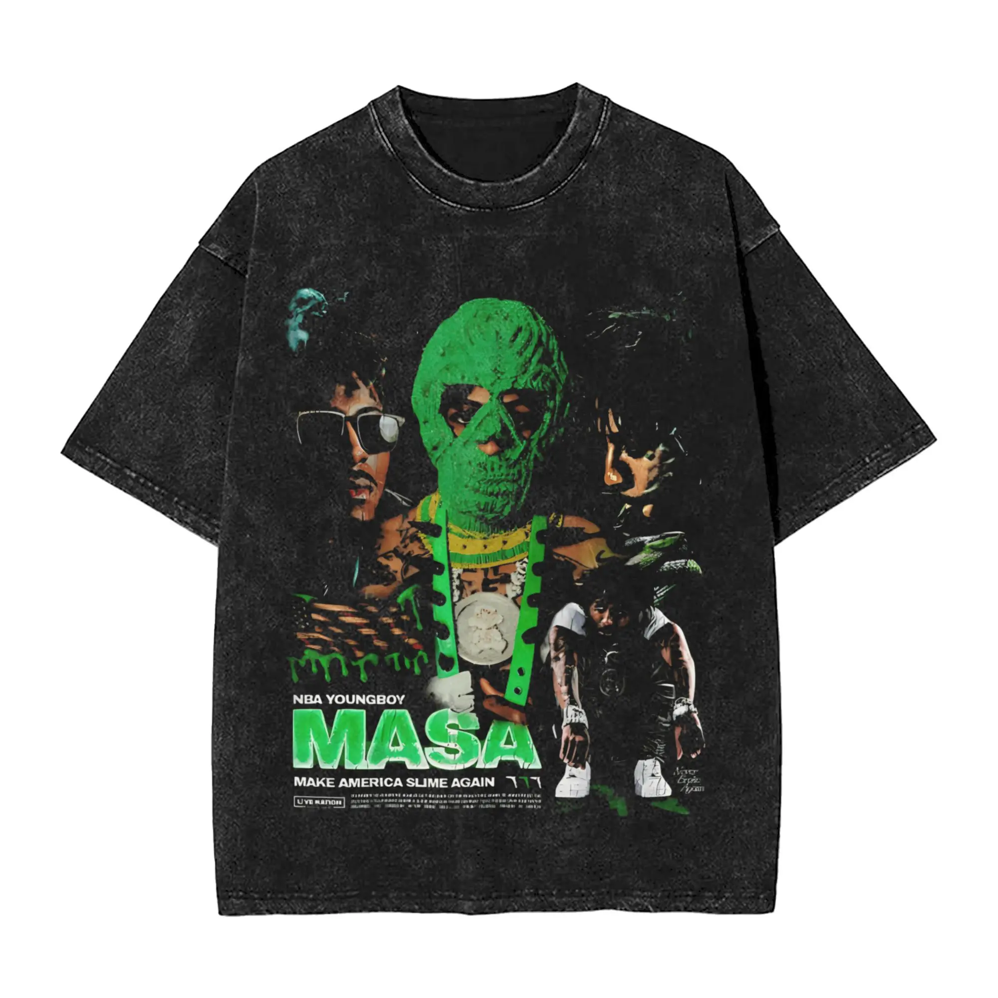 Men Young-Boy Rapper T Shirts Masa Tour Top Tees Summer Awesome Short Sleeve T-Shirt O Neck Hippie Casual Tee Shirt Cheap