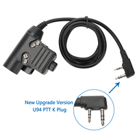 Baofeng Airsoft Tactical Headset U94 PTT with Button for Baofeng UV-5R UV-S9 Plus UV-21 17  Pro 2Pin Radio