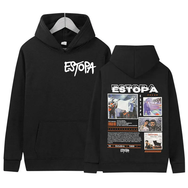 

Рэпер ESTOPA 2025, альбом, толстовки с графическим рисунком, мужские винтажные пуловеры в стиле хип-хоп, толстовка y2k, готическая одежда унисекс, толстовки большого размера