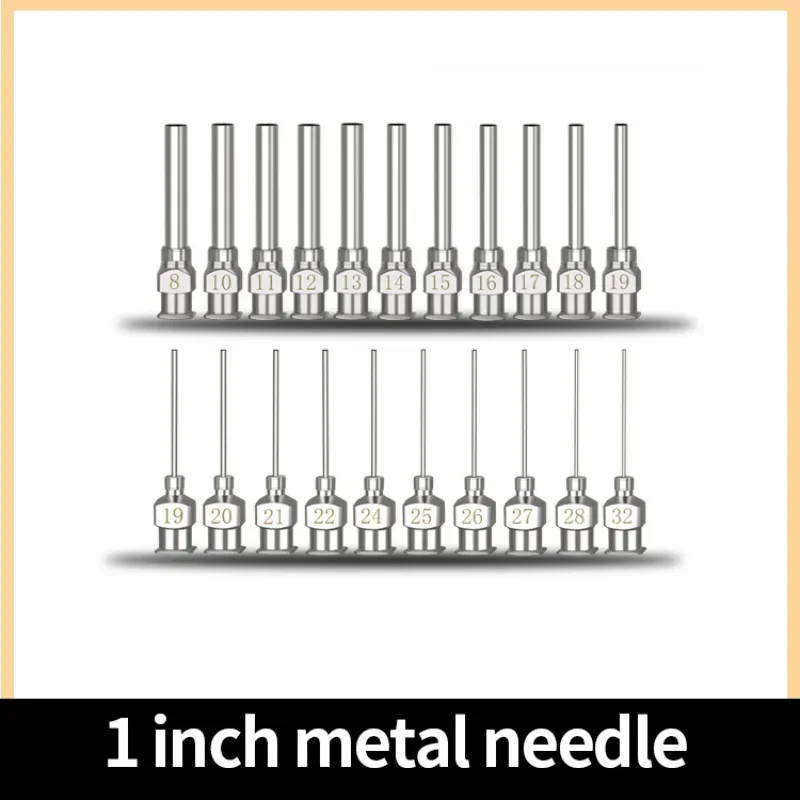 무딘 팁 캐뉼러 길이 디스펜싱 주사바늘, 8, 10, 11G12, 13G, 14G, 15G, 17G, 18G, 19G, 20G, 1 인치, 10 개