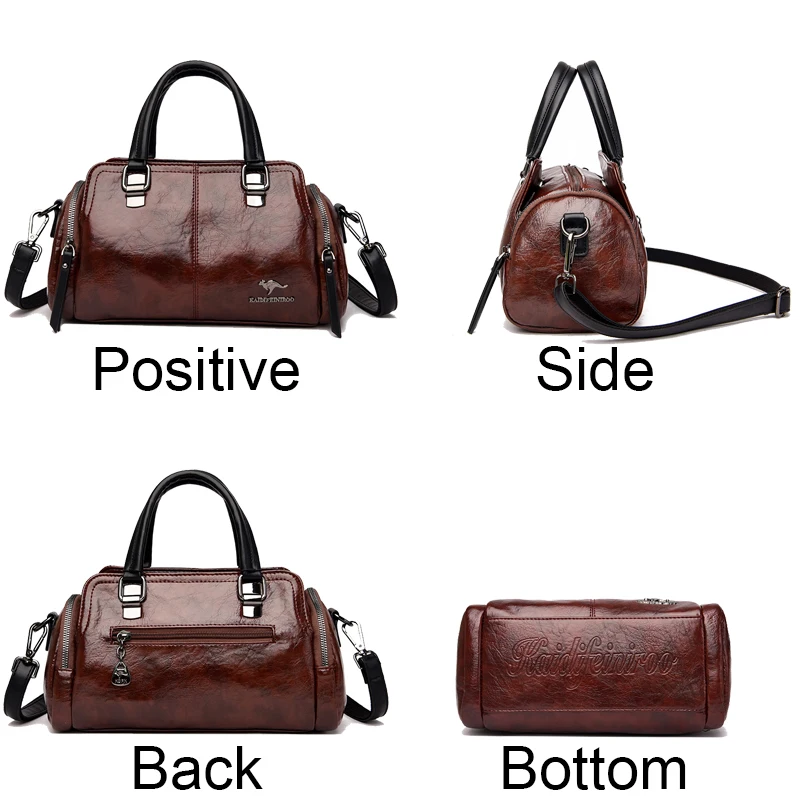 2023 Ladies Handbags High Quality Soft Leather Shoulder Bags For Womens Famous Designer Multiple Pockets Casual Tote Bag Bolsos