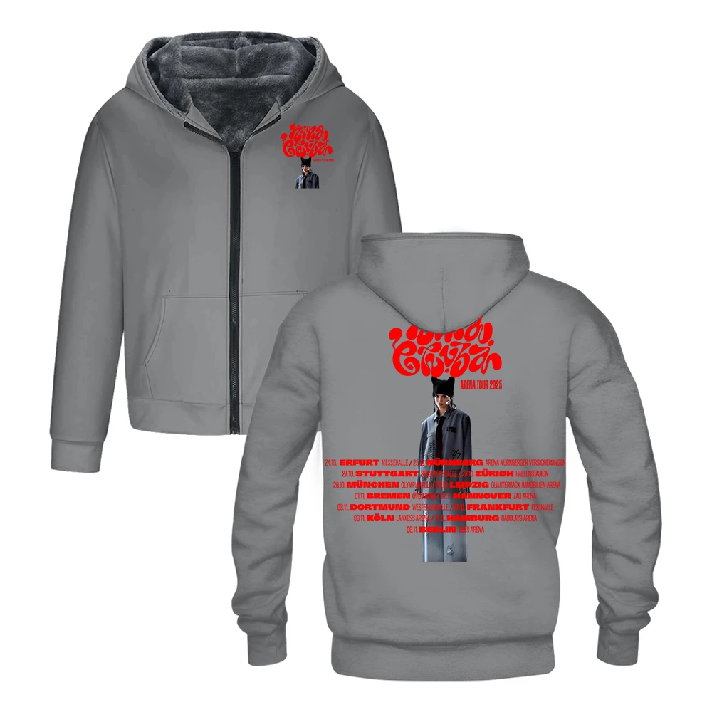 

Nina Chuba Arena Tour 2025 Merch толстовка на молнии с длинным рукавом уличная одежда для мужчин и женщин куртка парки зимнее пальто