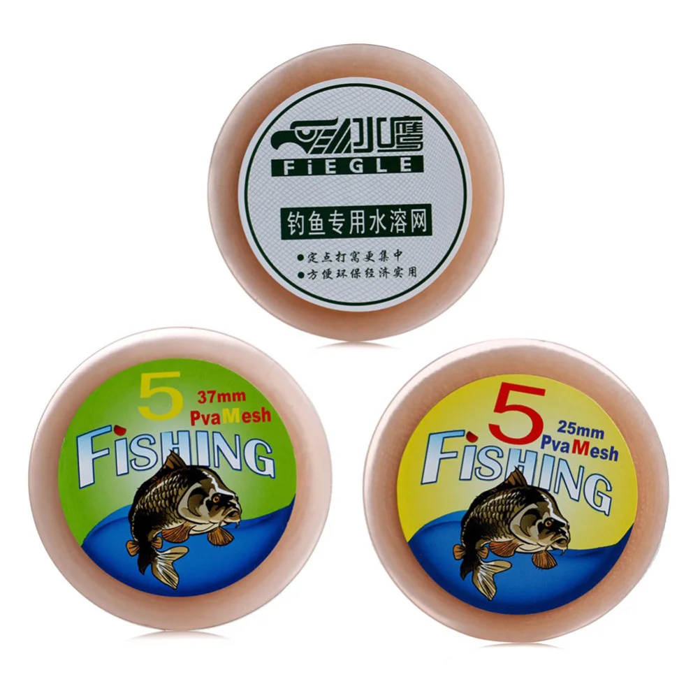 

5M Pva Fishing Mesh Refill Bag 37Mm Strong Anti-Ladder Environmental Protection Water Dissolving Bait Stocking Net for Carp