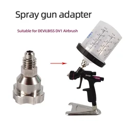 Adecuado para DEVILBISS pequeño aerógrafo de reparación DV1 hervidor desechable sin lavado adaptador de acero inoxidable 200/400ML