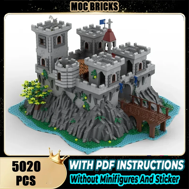 

Medieval Castle Model Moc Building Blocks Medieval Eagle Castle Model Technology Brick DIY Assembly Construction Toy Gift
