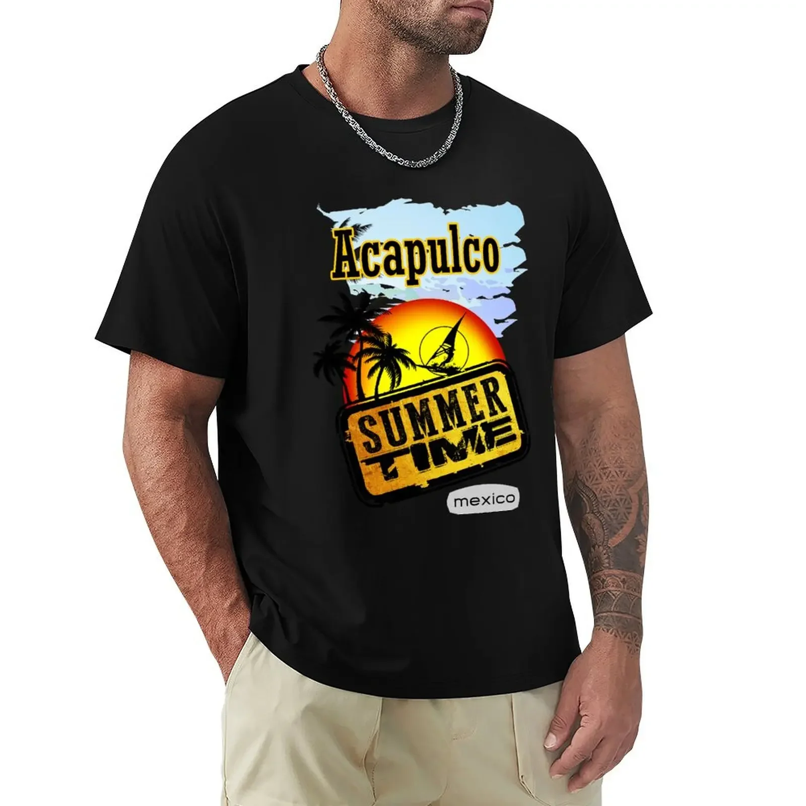 

Acapulco, Summer T-Shirt vintage graphic tee plus size tops anime t shirts sweat shirts, men