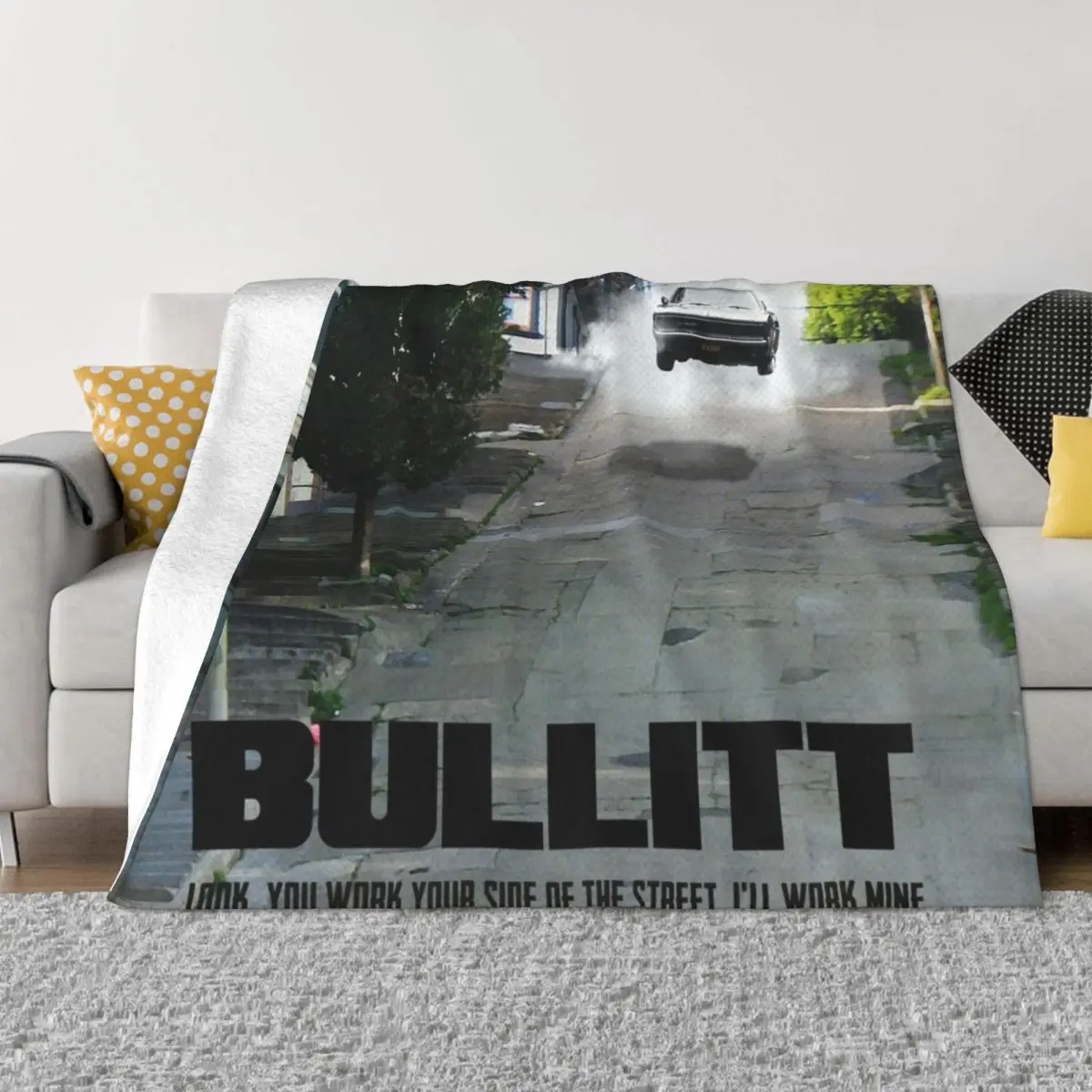 

Bullitt movie Throw Blanket Tourist Blanket Kid'S Blanket sofa Quilt Blanket