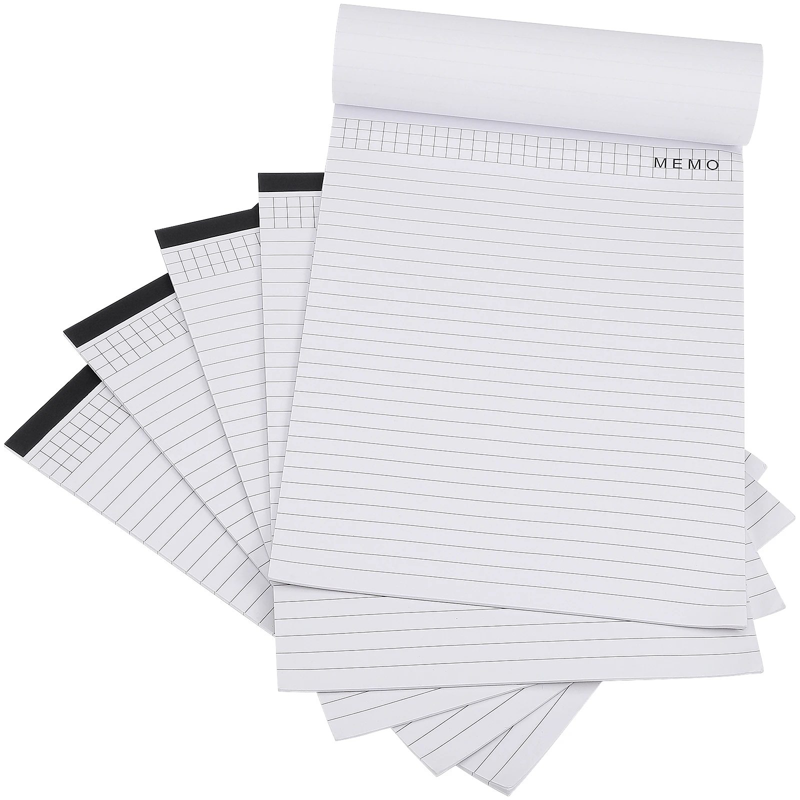 

5 Pcs A4 Notepad Tear Off Sheets Memo Pad Notebook 25 Pages per Book Portable Size for Office Thick Paper