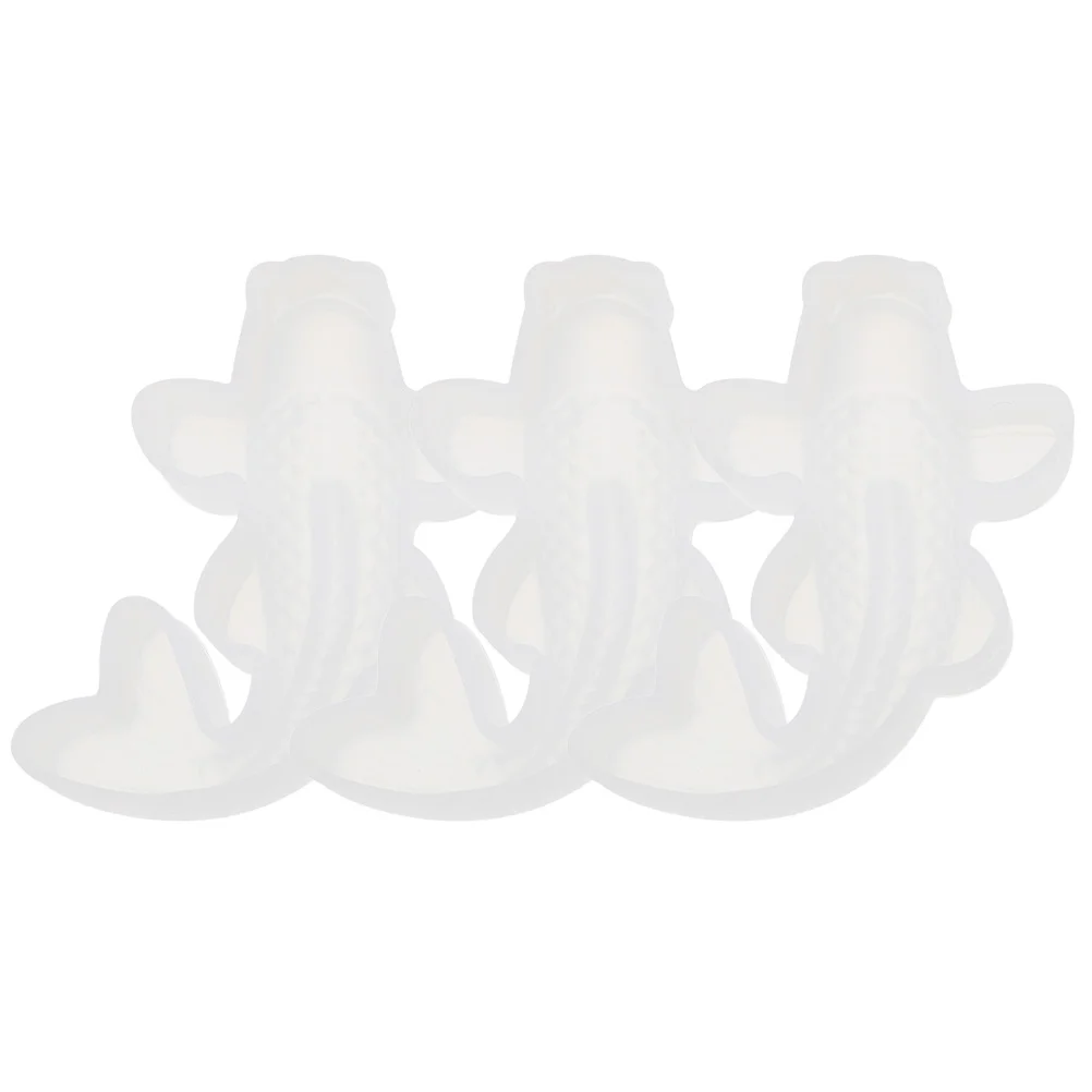 

3 Pcs Carp Silicone Mold Crafts Ornament Chocolate Non Stick 3D for DIY Silica Gel