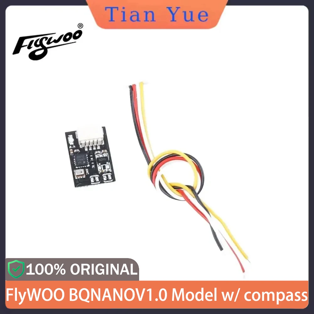 

Flywoo BQNANO V1.0 Compass Baro — 0,6 г, высокая точность для сверхлегкого запасного аксессуара для дрона FPV ​