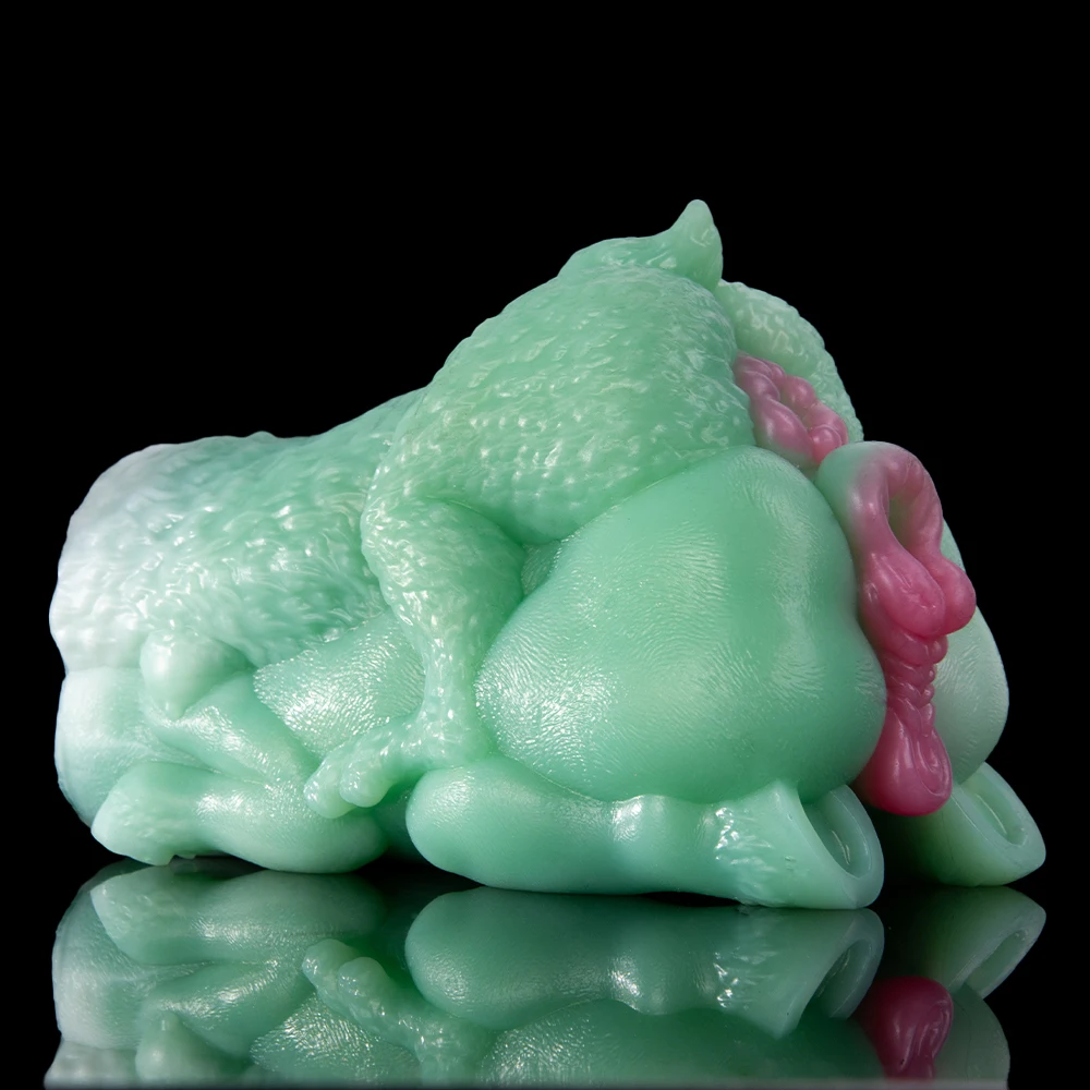 GEEBA Fantasy Rabbit And Horse Design Body-Safe Silicone Male Masturbator Medical-Grade Pocket Pussy Stroker Discreet Adult Toys