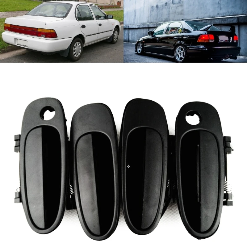 Car Front Rear Left Right Outside Door Handle Keyless Entry Compatible for 6922012160 6921012160 6924012140 6923012140 H9EE