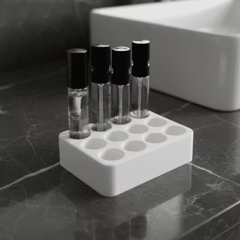 Perfume Sample Storage Table Display Tray For 10mm Diameter Mini Perfume Bottle Sample Bottle Storage Box Cosmetics Storage Rack