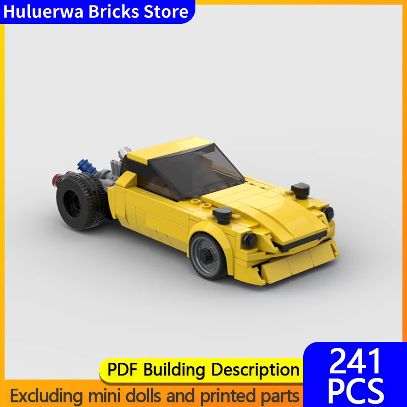 

Speed Hypercar Model MOC Building Bricks Modified Drift Racing Car Modular Technology Gifts Holiday Assemble Children Toys Suit