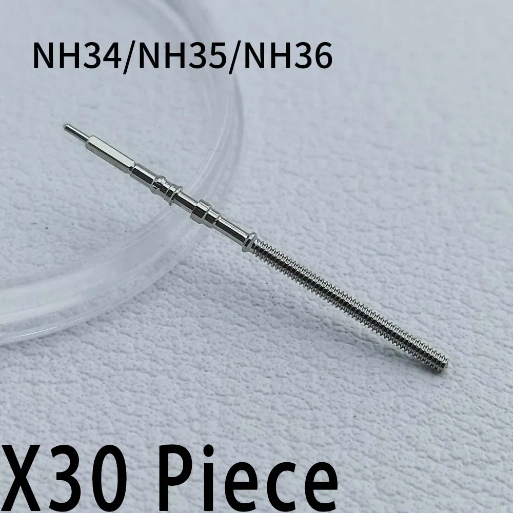 10 pçs/3 pçs movimento relógio haste de aço coroa kit peças relógio para nh34 nh35 nh36 vk63 movimento relógio haste peças reposição alta qualidade