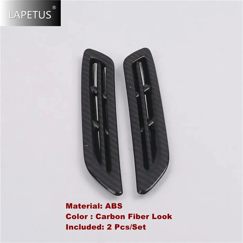 Carbon Fiber Rear Trunk Button / Dashboard Air Vent / Handle Bowl Frame Cover Trim For Audi A6 C8 / A7 2019 - 2023 Accessories