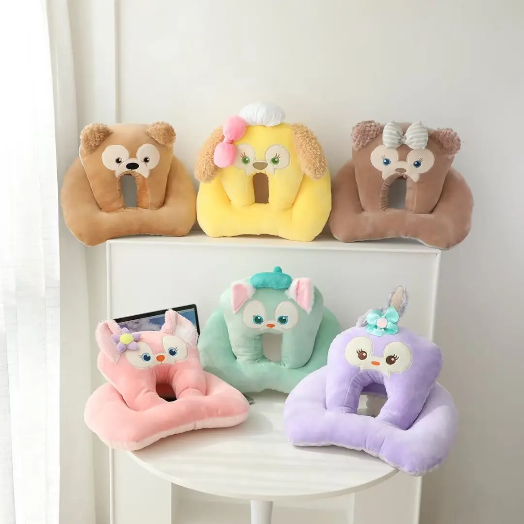 Disney Cartoon Anime LinaBell Plush Sleeping Pillow Cute Soft Stuffed Pillow Gelatoni Shellie Lunch Break Pillow Gifts For Girl