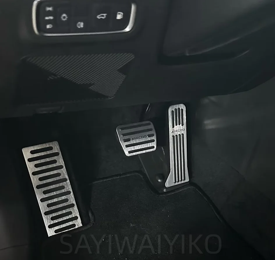 Für Jaecoo 7 5 6 J5 J6 J7 PHEV J8 2025 2026 Gas- und Bremspedalabdeckung Auto-Innenraum Metall Rutschfeste Fußpedalauflage Zubehör – Detail 8