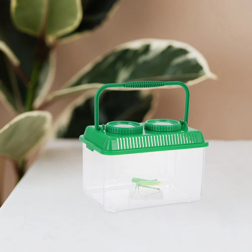 2Pcs Insect Observation Box for Children Magnifier Container Safe Sturdy Outdoor Explorer Kit Critter Viewing Tool Insect