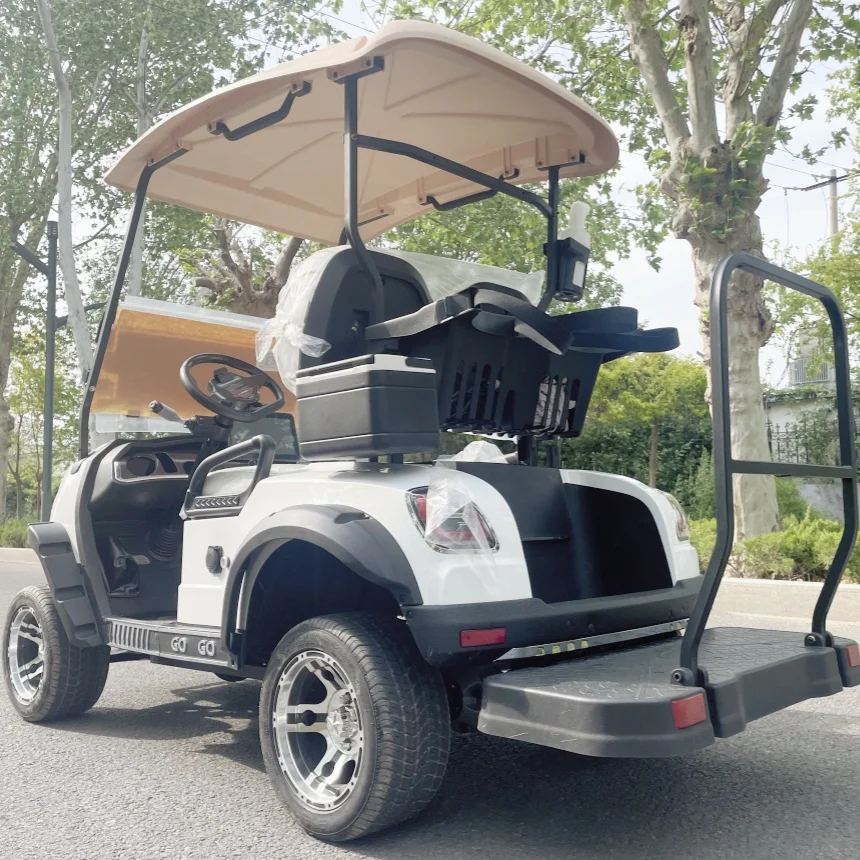 

CE Approved High Performance Electric Golf Trolley Street Legal 4 Seater Lithium Electric Golf Cart With 14-Inch Off-Road Tires